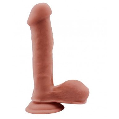 Телесный фаллоимитатор на присоске Topless Lover - 19,2 см., фото