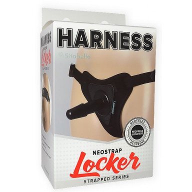Черные трусики для страпона HARNESS Locker размера XS-M фото 3