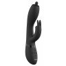 Черный вибромассажер-кролик Nilo - 22 см., фото