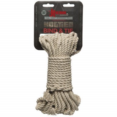 Бондажная пеньковая верёвка Kink Bind Tie Hemp Bondage Rope 50 Ft - 15 м. фото 2