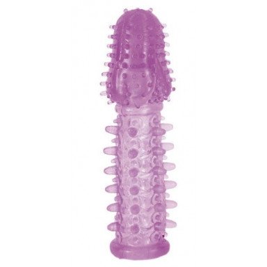 Фиолетовая насадка, удлиняющая половой член - 13,5 см., фото