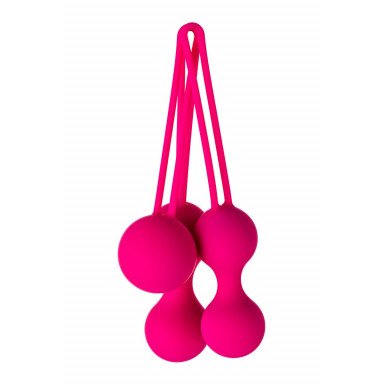 Набор из 3 розовых вагинальных шариков со шнурком фото 9
