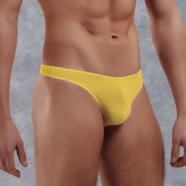 Мужские стринги из хлопково-модальной ткани, XL, желтый, фото