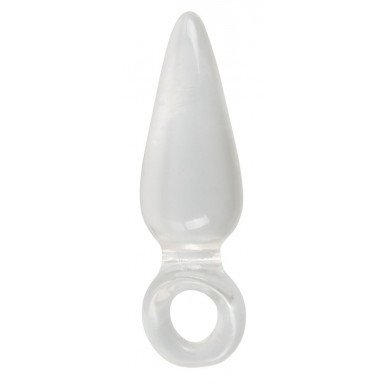 Анальная втулка с колечком на пальчик Finger Plug - 9,5 см., фото