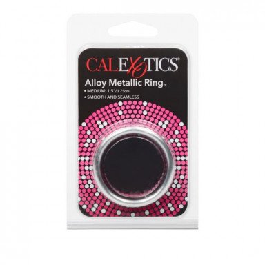 Серебристое эрекционное кольцо Alloy Metallic Ring Medium фото 3