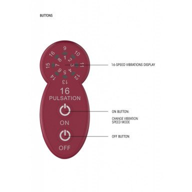 Красный универсальный массажер Silicone Massage Wand - 20 см. фото 3