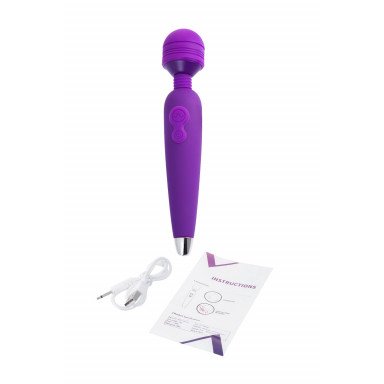 Фиолетовый вибратор-жезл Kily - 18,7 см. фото 6