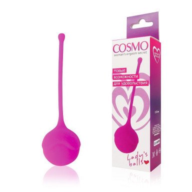 Розовый вагинальный шарик Cosmo фото 2