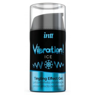 Жидкий интимный гель с эффектом вибрации Vibration! Ice - 15 мл., фото