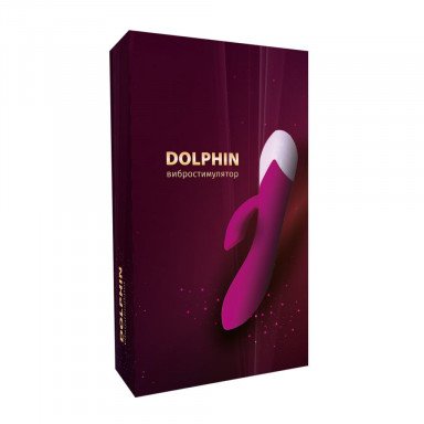 Розовый вибростимулятор Dolphin с клиторальным отростком - 19,3 см. фото 4