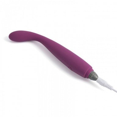 Фиолетовый гибкий тонкий вибратор Coco для G-стимуляции - 18,2 см. фото 3