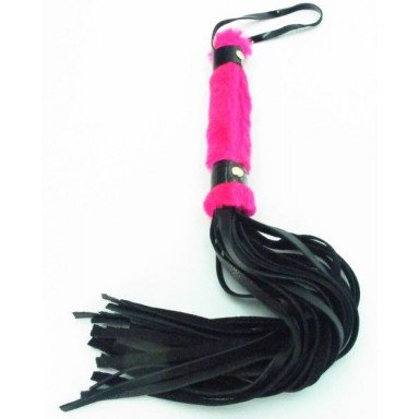 Нежная плеть с розовым мехом BDSM Light - 43 см., фото