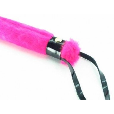 Нежная плеть с розовым мехом BDSM Light - 43 см. фото 2