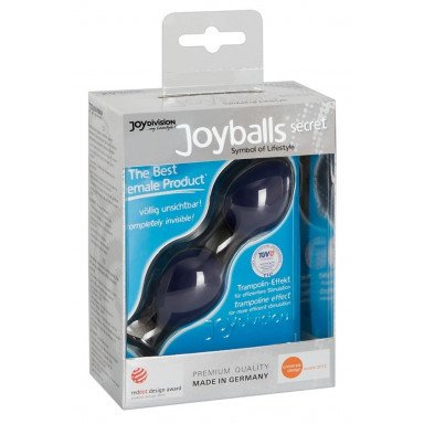 Синие вагинальные шарики Joyballs Secret фото 3