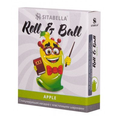 Стимулирующий презерватив-насадка Roll Ball Apple, фото