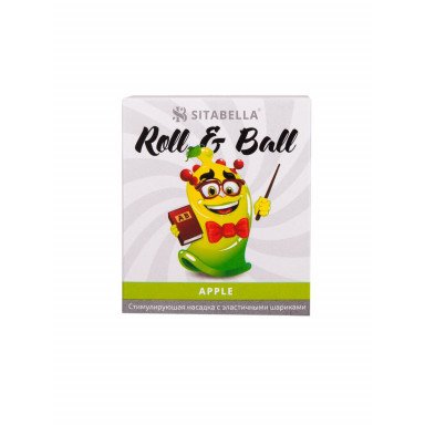 Стимулирующий презерватив-насадка Roll Ball Apple фото 2