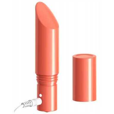 Оранжевый мини-вибратор Love Bullet - 8,4 см. фото 3