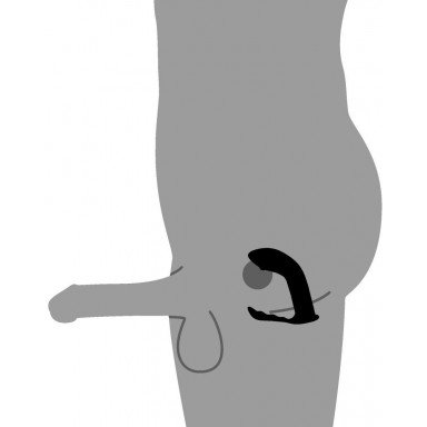 Черный стимулятор простаты Prostate Plug - 14 см. фото 6
