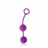 Фиолетовые вагинальные шарики с ребрышками Cosmo, фото