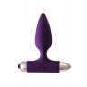 Фиолетовая анальная вибропробка New Edition Glory - 11 см., фото