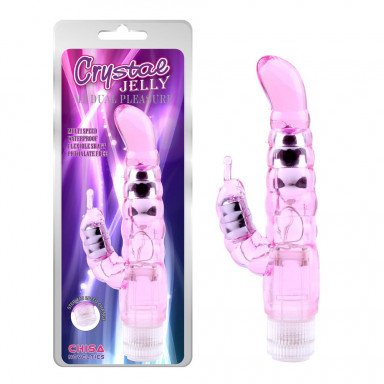 Розовый вибратор-кролик My Dual Pleasure - 21 см. фото 2
