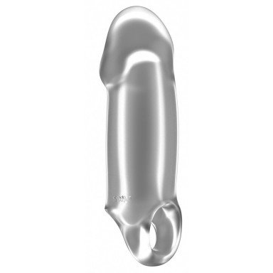 Прозрачная насадка Stretchy Thick Penis Extension No.37, фото