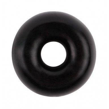 Черное эрекционное кольцо-бублик Fat O Cock Ring #2, фото