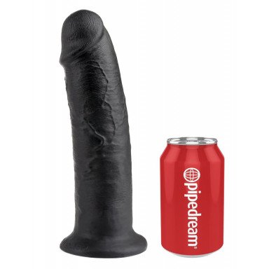 Чёрный фаллос-гигант 10 Cock - 25,4 см. фото 5