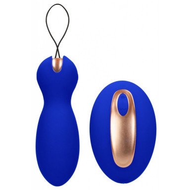 Синие вагинальные шарики Purity с пультом ДУ, фото