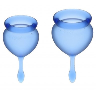Набор синих менструальных чаш Feel good Menstrual Cup, фото