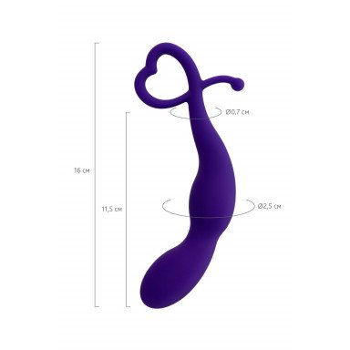 Фиолетовый анальный стимулятор Wlap - 16 см. фото 8