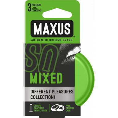 Презервативы в железном кейсе MAXUS Mixed - 3 шт., фото