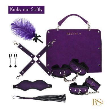 БДСМ-набор в фиолетовом цвете Kinky Me Softly, фото