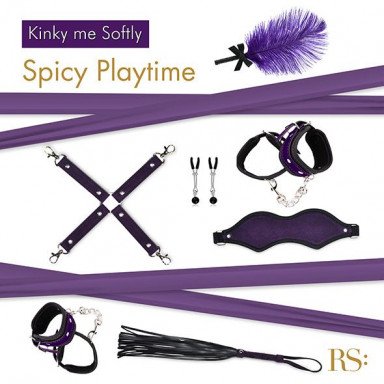 БДСМ-набор в фиолетовом цвете Kinky Me Softly фото 2