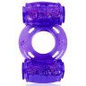 Фиолетовое эрекционное кольцо в двумя вибропулями, фото
