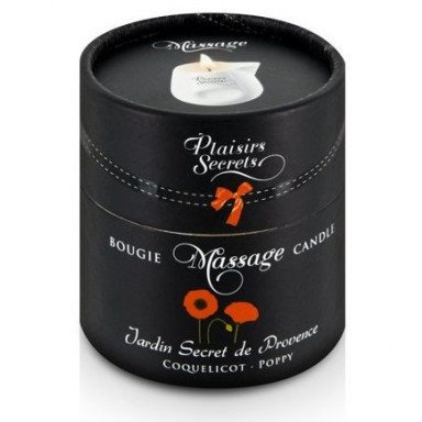 Массажная свеча с ароматом мака Jardin Secret De Provence Coquelicot - 80 мл. фото 2