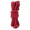 Красная хлопковая веревка для связывания - 3 м., фото