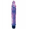 Фиолетовый гелевый вибратор в форме крокодильчика - 19 см., фото