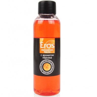 Массажное масло Eros exotic с ароматом персика - 75 мл., фото
