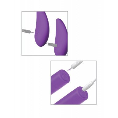 Фиолетовая вибропуля с пультом Rechargeable Remote Control Bullet - 7,62 см. фото 7