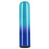 Голубой гладкий мини-вибромассажер Glam Vibe - 9 см., фото