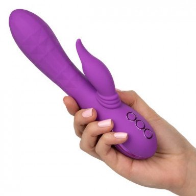 Фиолетовый вибратор-кролик Valley Vamp - 21,5 см. фото 4