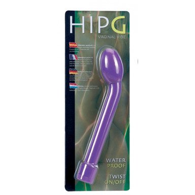 Фиолетовый вибростимулятор для G-точки HIP-G - 18,5 см. фото 2