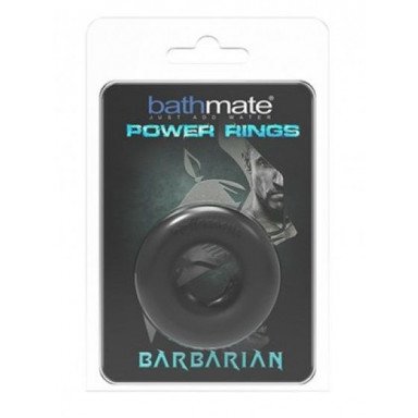 Чёрное эрекционное кольцо Barbarian фото 2