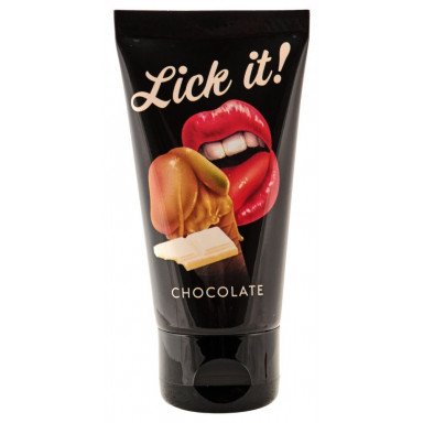 Съедобная смазка Lick It с ароматом белого шоколада - 50 мл., фото