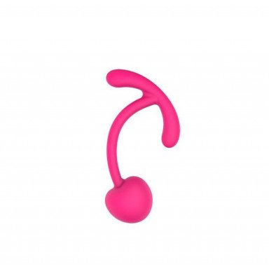 Розовый вагинальный шарик с ограничителем, фото