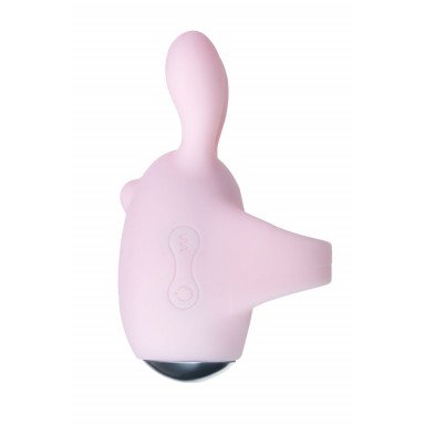 Нежно-розовый набор VITA: вибропуля и вибронасадка на палец фото 7