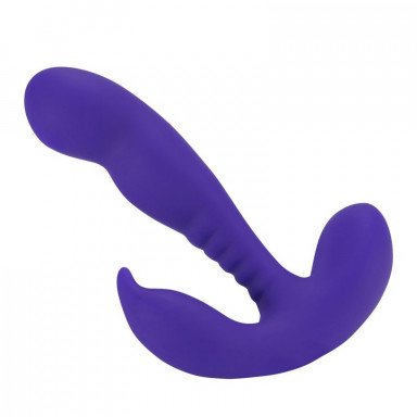 Фиолетовый стимулятор простаты Anal Vibrating Prostate Stimulator with Rolling Ball - 13,3 см. фото 2