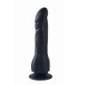 Чёрный фаллоимитатор на присоске - 17,5 см., фото