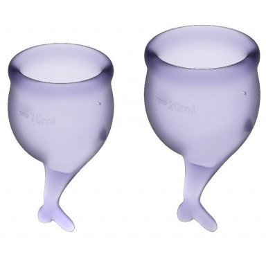 Набор фиолетовых менструальных чаш Feel secure Menstrual Cup, фото